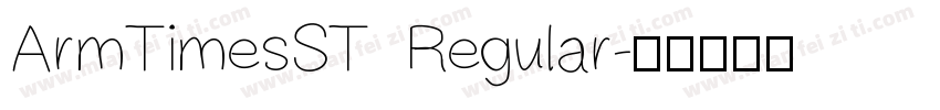 ArmTimesST Regular字体转换